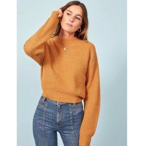 Reformation Finn Sweater in Mustard